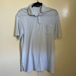 Polo by Ralph Lauren | Light Blue Striped Polo Shirt | M